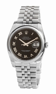 Black Rolex 116200BKSBRJ Mens Stainless Steel Watch