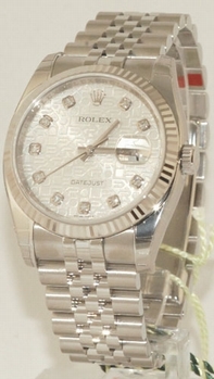 Mens Rolex Datejust Mens 116234SAFO Stainless Steel Watch