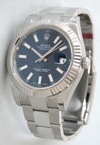 Blue Rolex 116334BLSO Mens Stainless Steel Watch