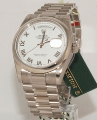 Rolex Mens 18k White Gold Watch 118209WRO