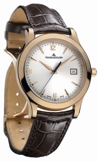 Silver Jaeger LeCoultre 139.24.20 Mens Rose Gold Watch