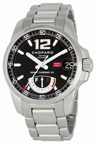 Black Chopard 158457-3001 Mens Stainless Steel Watch