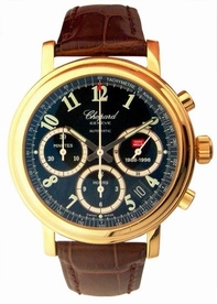 Black Chopard 16/1250 Mens Yellow Gold Watch