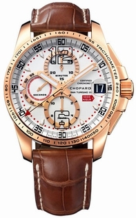 Chopard Mens 18k Rose Gold, Polished, Tachometric Scale Watch 161268-5003