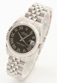 Rolex Datejust Midsize 178274BKSBRJ Stainless Steel Case Swiss Watch