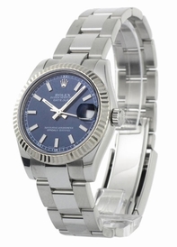 Rolex Datejust Midsize 178274BLRJ Blue Dial Watch