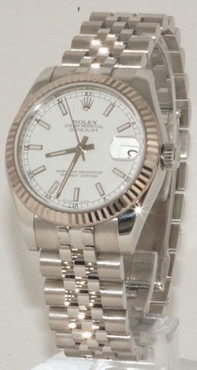 White Rolex 178274WSO Unisex White Gold Watch