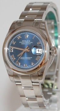 Rolex Lady Datejust 179160BLRO Blue Dial Watch