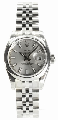 Silver Rolex 179160SSJ Womens Stainless Steel Watch