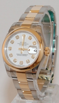 Rolex Lady Datejust 179163WDO White Dial Watch