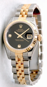 Automatic Rolex 179173BKSBRJ Womens Black Watches