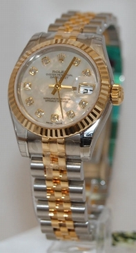 Womens Rolex Lady Datejust 179173SJDJ Stainless Steel Watch