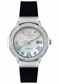 White Swiss Legend 20033-02-BLK Womens Stainless Steel Watch