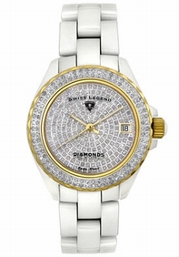 Diamond Swiss Legend 20052-WWTG Womens Stainless Steel Watch