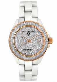 Diamond Swiss Legend 20052-WWTR Womens Stainless Steel Watch