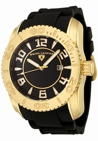 Swiss Legend Mens Rubber Watch 20068-YG-01