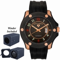 Black Swiss Legend 20078A-RB-01 Mens Rose Gold Watch