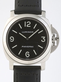 Panerai Luminor Base PAM00112 Stainless Steel Polished Case Swiss Watch