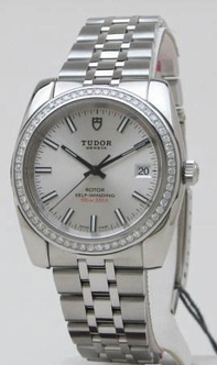 Silver Tudor 21020 Mens Stainless Steel Watch