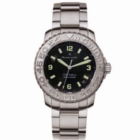 Black Blancpain 2200-1130-71 Mens Stainless Steel Watch