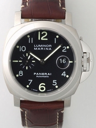 Panerai Luminor Marina PAM00164 Stainless Steel Brushed and Polished Case Swiss Watch