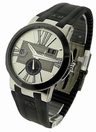 Mens Ulysse Nardin Executive Dual Time 243-00-3/421 Stainless Steel Watch