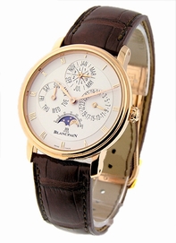 Opaline Dial with Rose Gold Markers  Blancpain 6057-3642-55B Womens Red Gold Watch