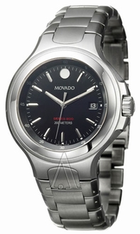 Black Movado 2600030 Mens Stainless Steel Watch