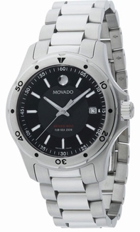 Quartz Movado 2600074 Mens Black Watches