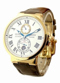 White Ulysse Nardin 266-65 Womens Rose Gold Watch