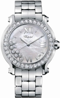 Chopard Womens 18k White Gold with 34 diamonds Watch 27/8478-20