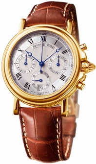 Mens Breguet Marine Chrono 3460ba/12/996 Yellow Gold Watch