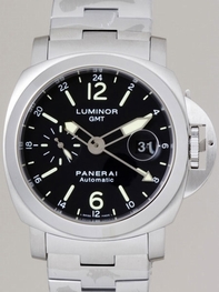 Mens Panerai Luminor GMT PAM00297 Stainless Steel Watch