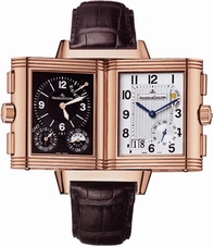 Black Jaeger LeCoultre 302.24.20 Mens Rose Gold Watch