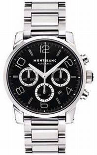 Black Arabic Montblanc 36062 Mens Steel Watch