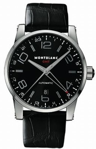 Black Arabic Montblanc 36065 Mens Steel Watch