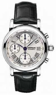 Montblanc 36966 Silver Roman Numeral Watch