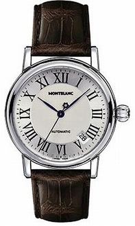 Montblanc 36970 Silver Roman Numeral Watch