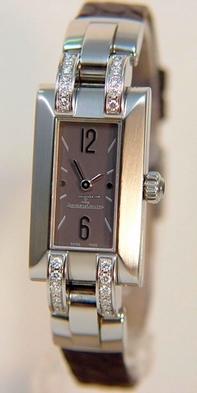 Womens Jaeger LeCoultre Ideale 460.8.08 Stainless steel set with Diamonds Watch