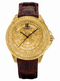 Jacob & Co. Royal2RG Automatic 18k Yellow Gold Baguette Diamond Watch