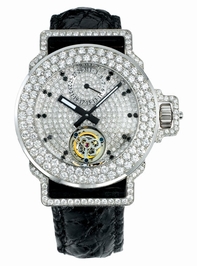 Pave Diamond Jacob & Co. Tour P Mens Platinum with Pave Diamond Watch