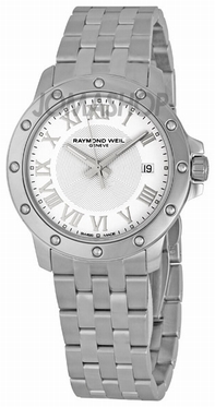 White Raymond Weil 5599-ST-00308 Mens Stainless Steel Watch