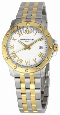 Raymond Weil Tango 5599-STP-00308 Yellow Gold Case Swiss Watch