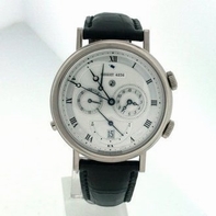 Silver Breguet 5707 Mens White Gold Watch