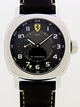 Automatic Panerai FER00009 Mens Black with Ferrari shield at 12, yellow accents Watches