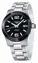 Black Longines L3.657.4.56.6 Unisex Stainless Steel Watch