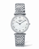 White Longines L4.741.0.09.6 Unisex Stainless Steel Watch