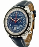 Blue Breitling BR-0815P Mens White Gold Watch