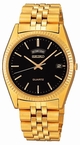 Seiko Gold Tone Retrograde Mens Watch Snt006