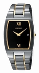 Seiko Dress Two-Tone SKP341 Black Dial Watch